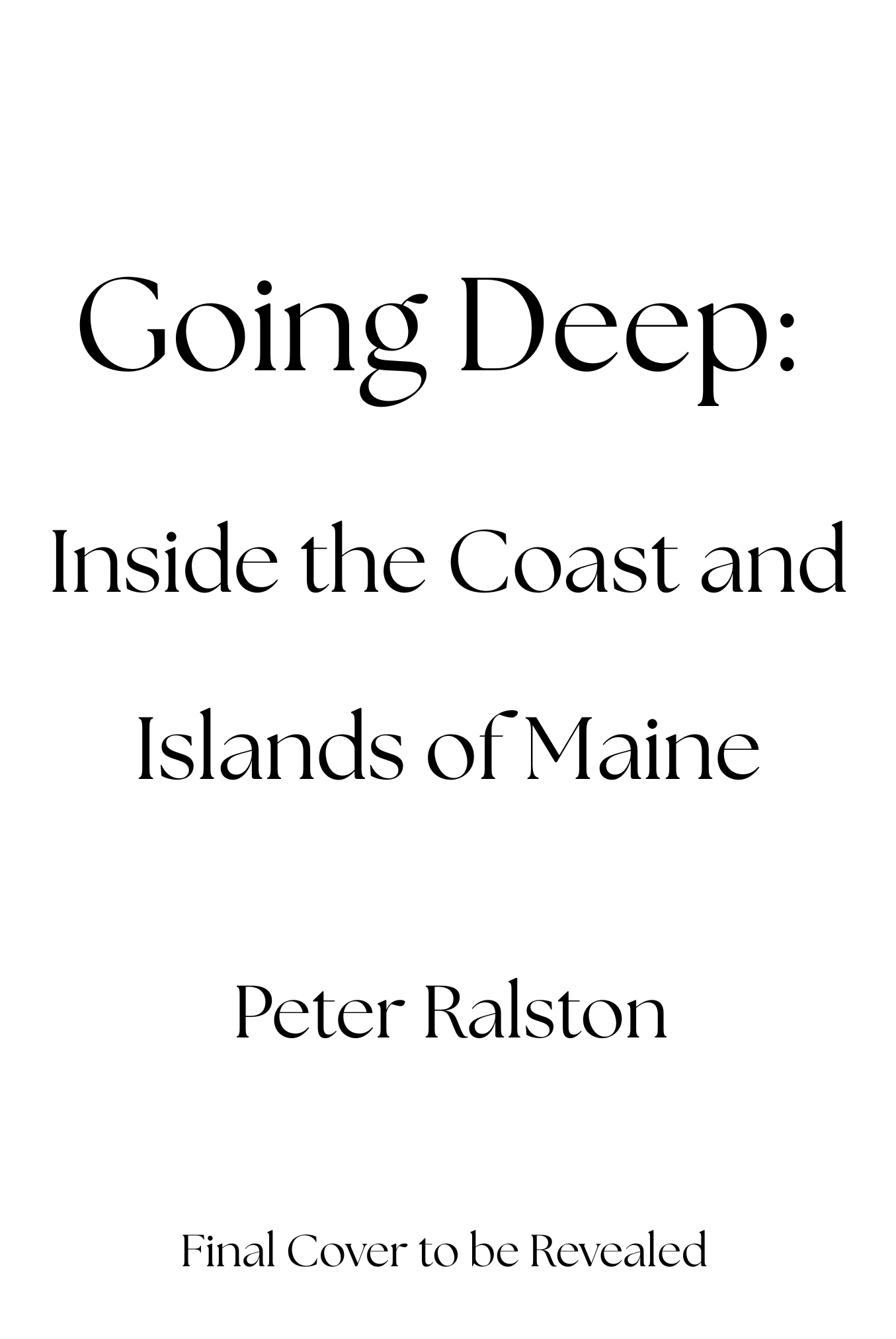 Going Deep- Available September 2026